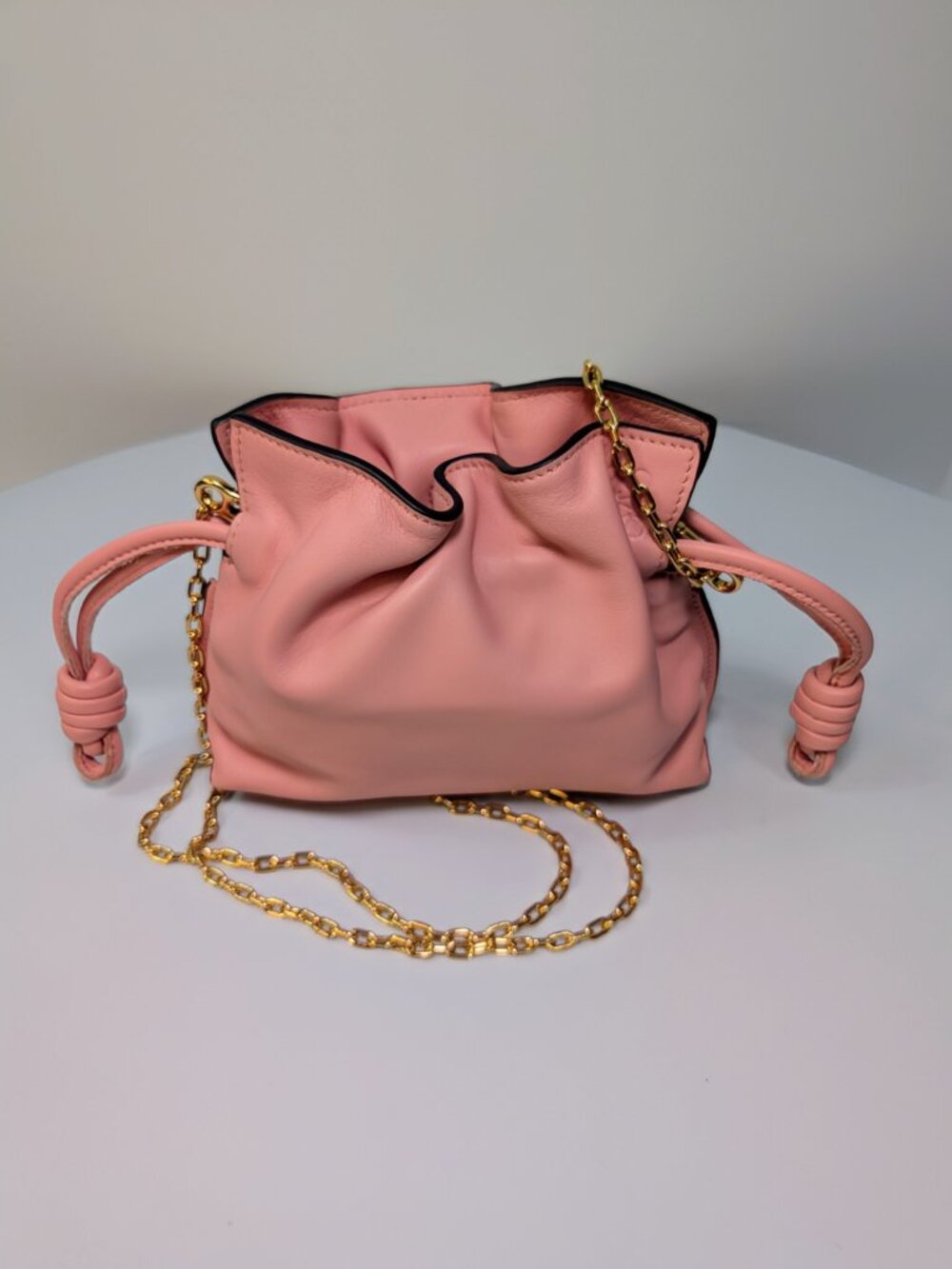 Loewe Pink Napa Calfskin Flamenco Nano Clutch